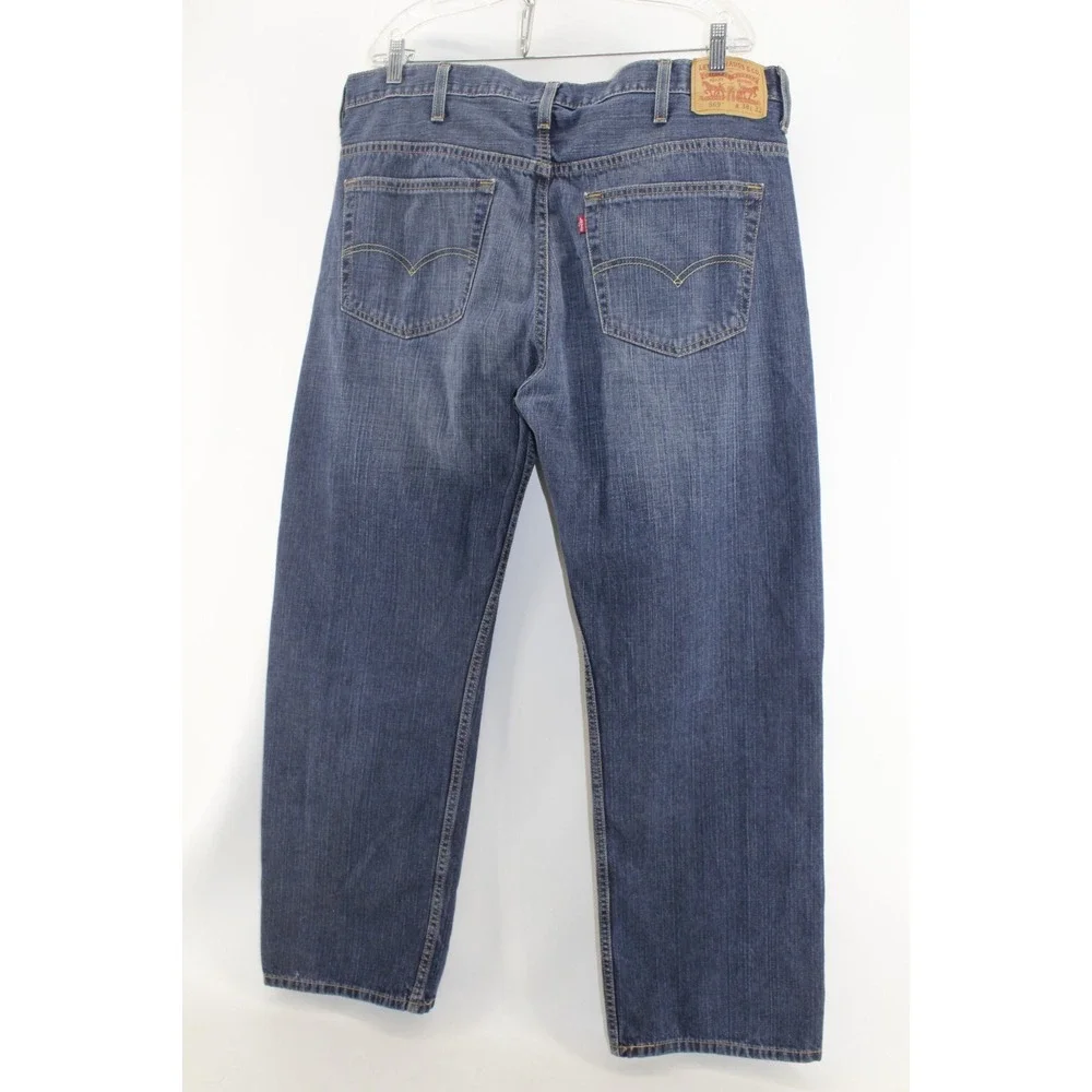 Levi's 559 Jeans‎ Mens 38x32 Blue Medium Wash Straight Leg Relaxed Fit #2
